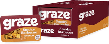 Graze - Bbq Snacks - Healthy Snacks Alternative For Crisps, Mixed Nuts & Pretzels - Perfect If You Love Corn, Broad Beans And Corn Hoops Mixed Savoury Vegan Snacks (9X28G Pack)