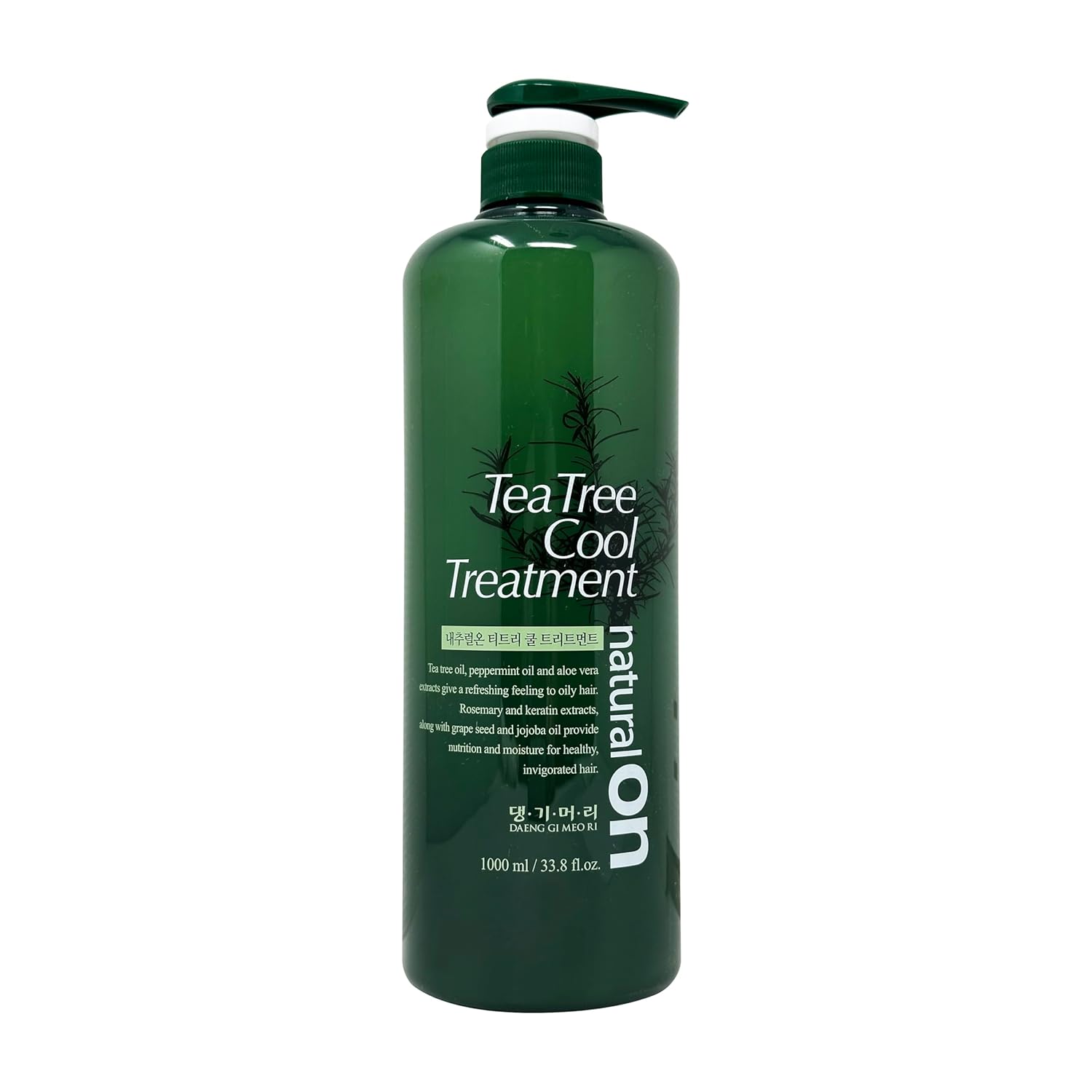 Daeng Gi Meo Ri-Tea Tree Cool Shampoo, Tea Tree Oil And Aloe Vera Extracts Give A Refreshing Feeling To Oily Hair, Moisture To Dry Hair, Soft And Mild Cleansing Effect, 1000Ml