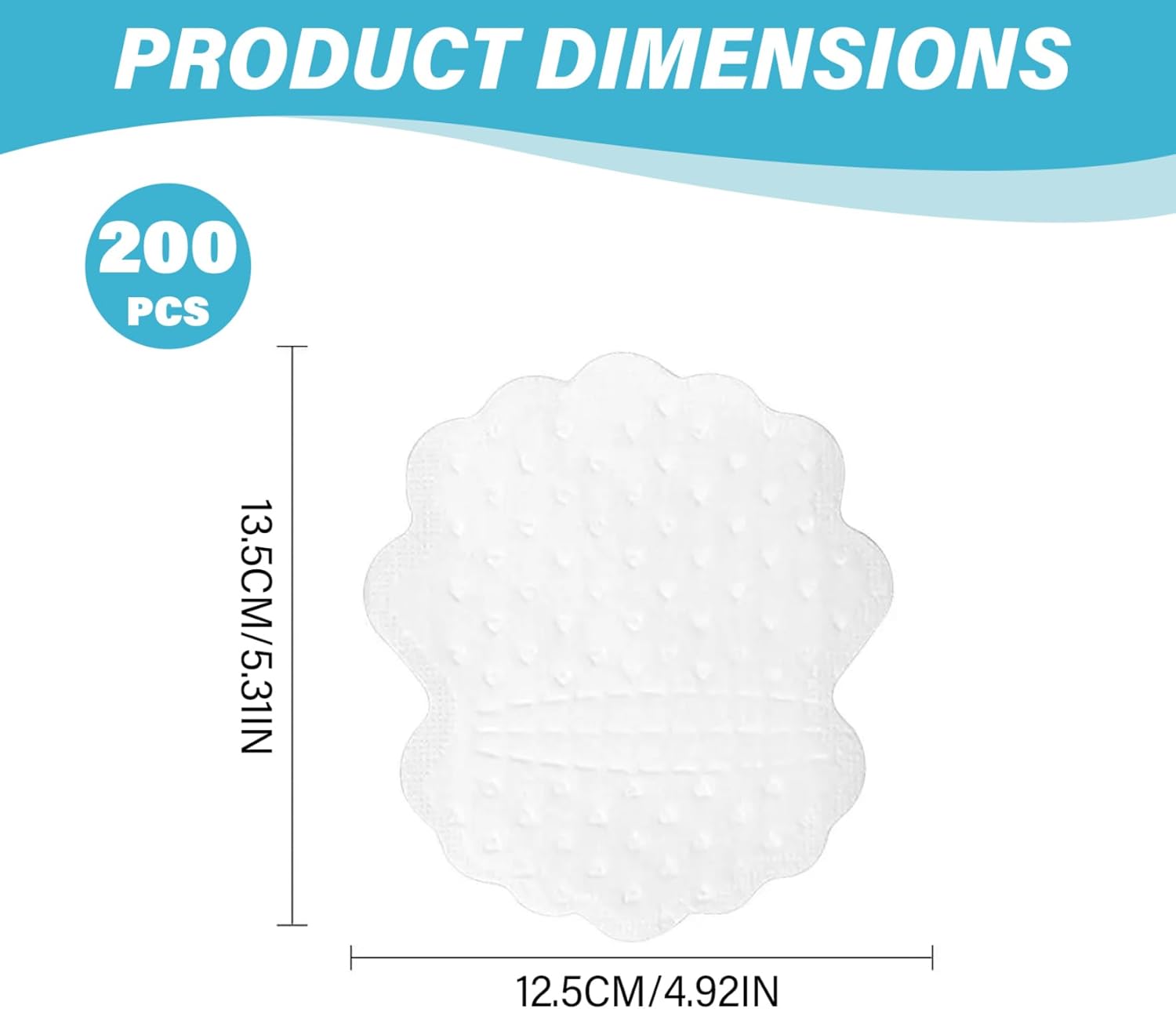 Sweat Pads For Under Arms, 200Pcs Armpit Sweat Pads, Self-Adhesive Absorbent For Under Arms, Breathable & Comfortable Disposable Antiperspirant Stickers For Outdoor