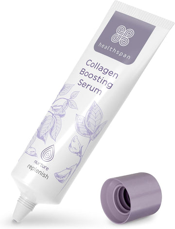 Healthspan Replenish Collagen Boosting Serum (30ml) | Vitamins C & E | Plant Oestrogens | Reduces Fine Lines & Wrinkles | Menopause Support