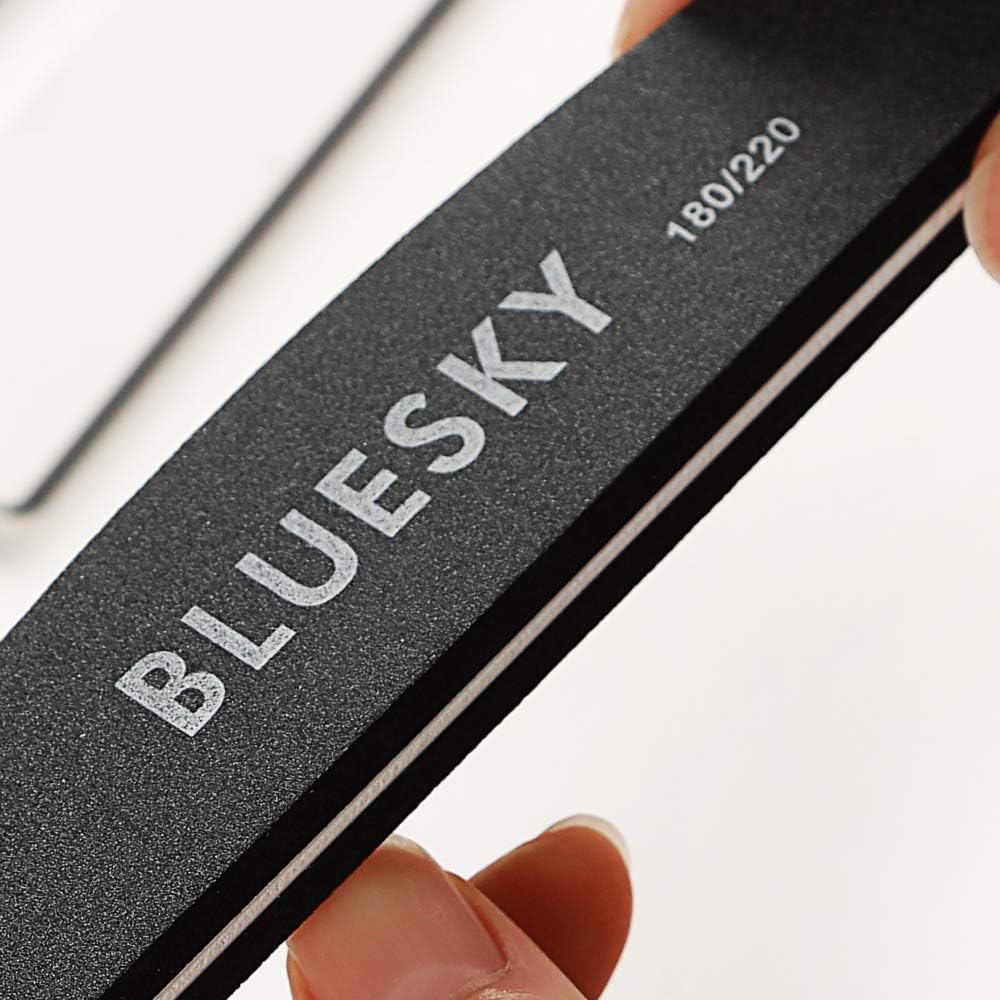 Bluesky Nail Buffer Curved, Professional Nail Tool For Gel Nails, Double Sided Dual Grade Grit 100/180, Manicure and Pedicure Accessories : Amazon.co.uk: Beauty