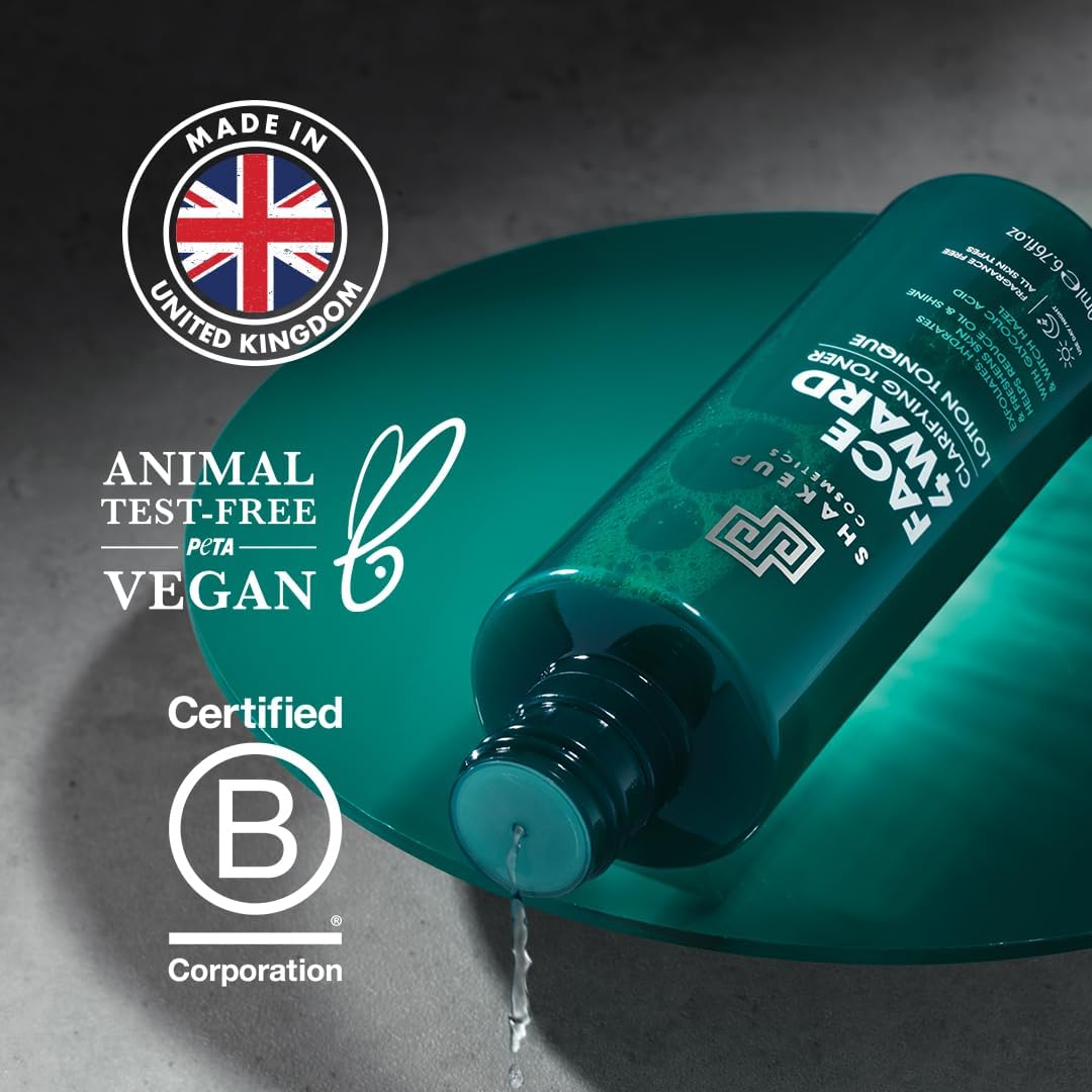 Shakeup – Men’S Facial Toner With Glycolic Acid, Lightweight Vegan Formula, Daily Skincare Step, 200Ml : Beauty & Personal Care