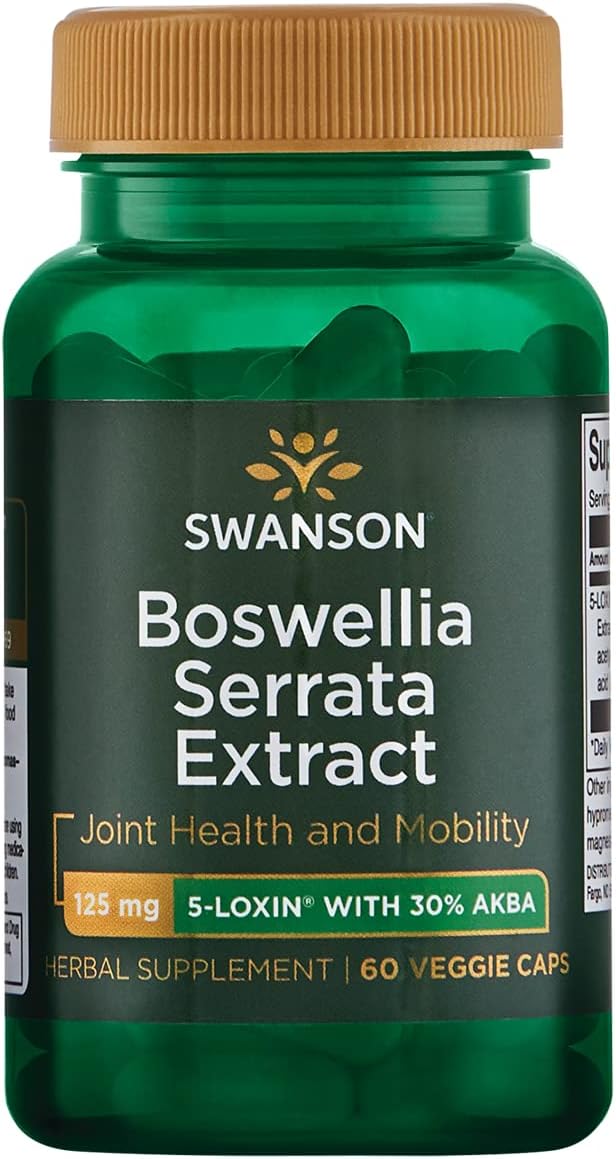 Swanson Boswellia Serrata Extract 125 Milligrams 60 Veg Capsules