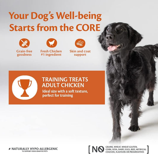 Wellness CORE Training Treats Chicken & Berries, Soft Grain Free Dog Treats, Perfect Dog Training Treats, 170g?10538