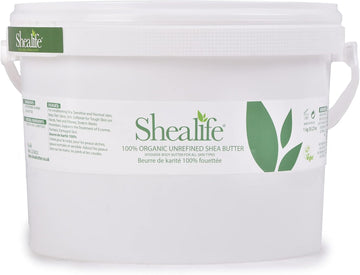 1 Kg Organic Unrefined Shea Butter for Conditioning Sensitive and Dry Skin Baby Skin Salve Treatment of Eczema Psoriasis and Damaged Skin Supplied Direct by Shea Life Skincare 1 Kg