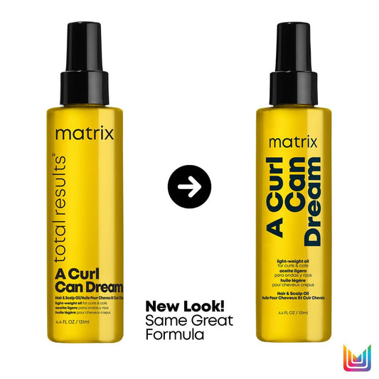 Matrix A Curl Can Dream Light-Weight Hair And Scalp Oil | For Curly & Coily Hair | Silicone Free | Infused With Manuka Honey Extract | Packaging May Vary | 4.4 Fl. Oz