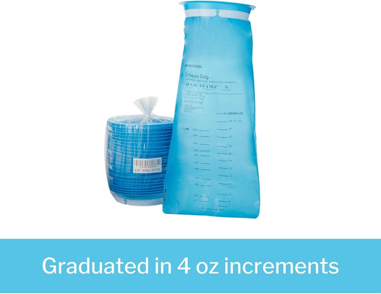 Mckesson Emesis Bag 40 Fl. Oz. Blue, 25 Per Sleeves