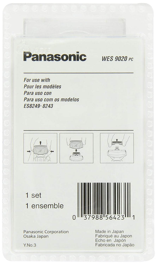 Panasonic Shaver Replacement Outer Foil and Inner Blade Set WES9020PC, Compatible with ARC4 4-Blade Shaver ES8243AA