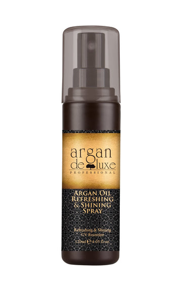 Argan Oil Refreshing & Shine Spray With Static, Frizz, And Split End Control-Thermal Damage Protector For All Hair Types 4Fl Oz