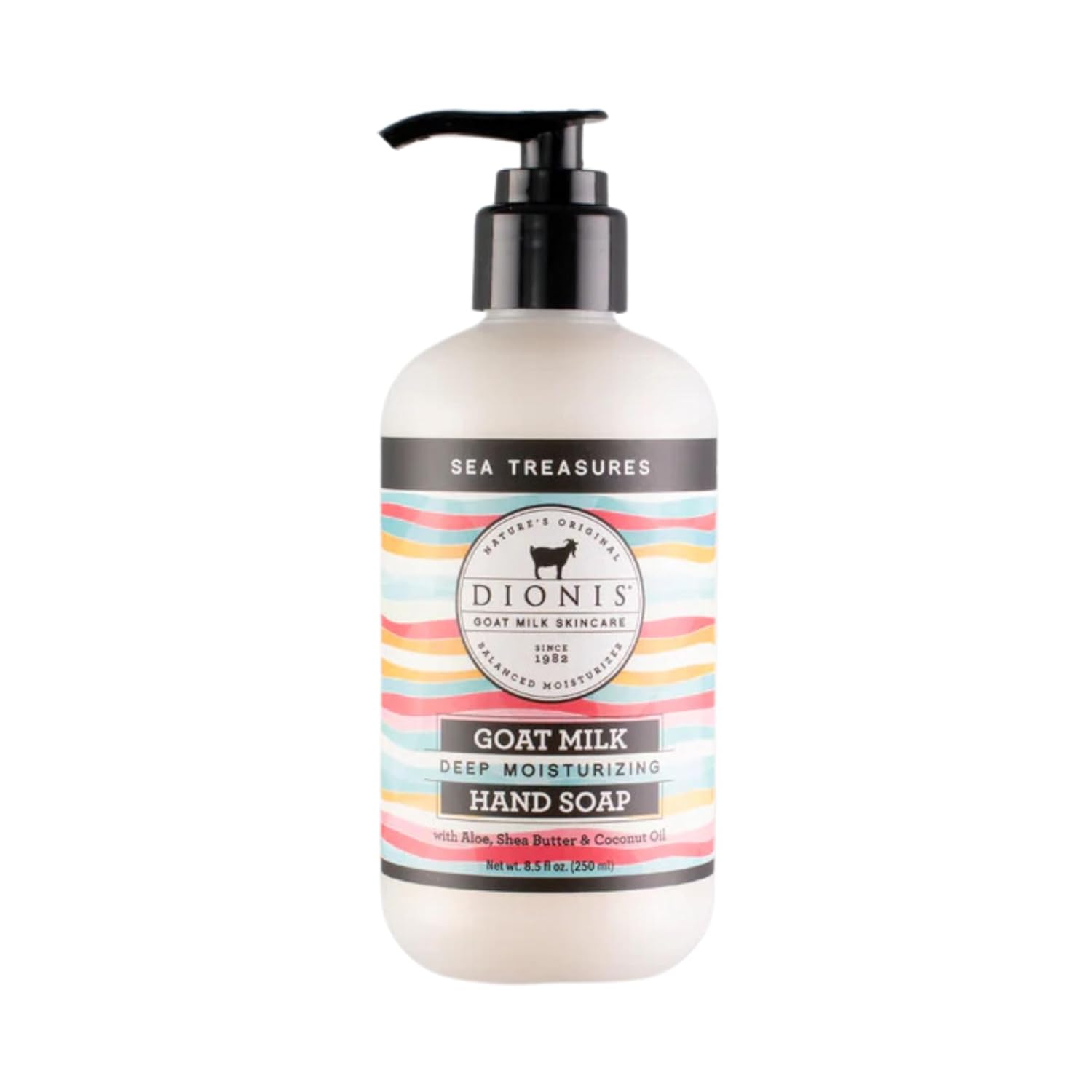 Dionis Goat Milk Skincare Sea Treasures Scented Hand Soap - Rich & Creamy -Made In The Usa - Cruelty Free Formula For Sensitive Skin, 8.5Oz Bottle With A Pump