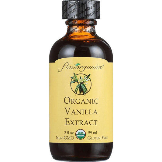 Flavorganics Organic Vanilla Extract - 2 Fz - Cs X12 : Grocery & Gourmet Food