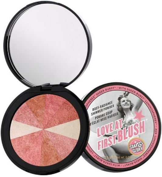 Soap & Glory Love At First Blush - Palette - Metallic, Shimmer - Pink - 7.5G
