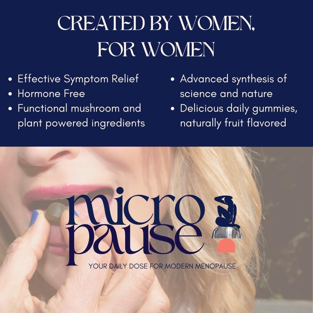 So Mush Support Hormone Free Gummies for Menopause - Supports Energy, Focus, Immunity, Gut Health and More. 10 Functional Mushrooms (30 Servings) : Health & Household