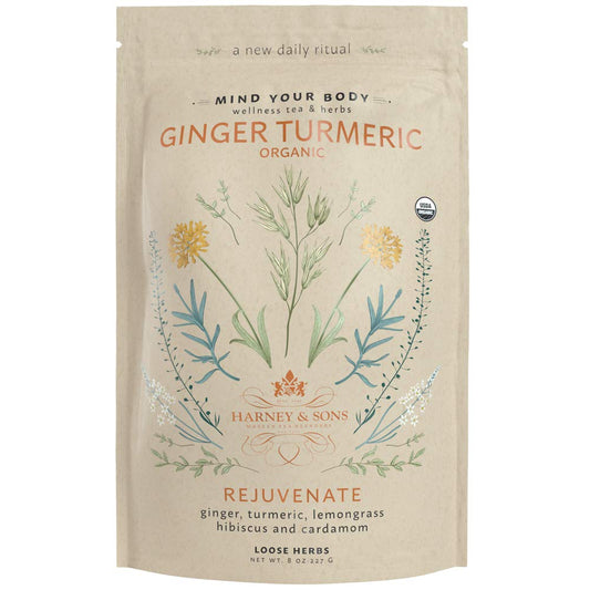 Harney & Sons Organic Ginger Turmeric | 8Oz Bag Of Loose Ginger And Turmeric