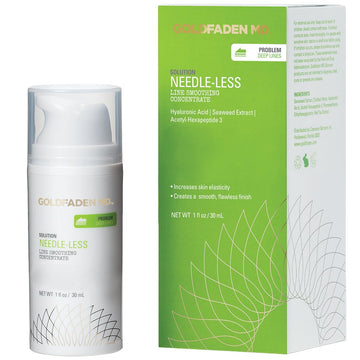Goldfaden Md Needle-Less Line Smoothing Concentrate For Face & Neck | W/Seaweed Extract, Hyaluronic Acid, Hexapeptides, Organic Red Tea Extract