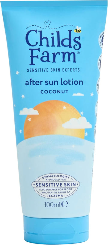 Childs Farm | Kids & Baby After Sun Lotion, Coconut | Soothing & Moisturising | Suitable For Dry, Sensitive Skin, 100Ml (Pack Of 2)