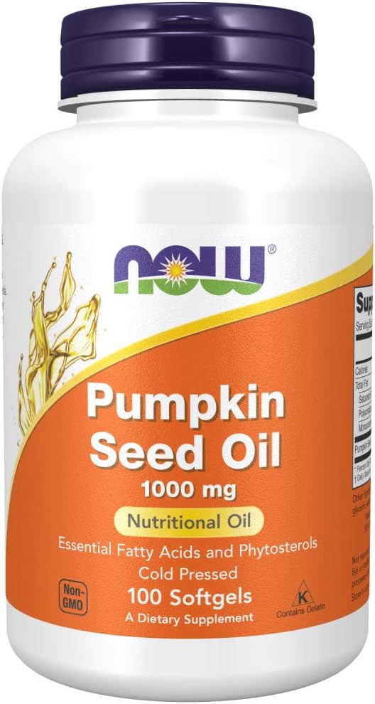 Now Pumpkin Seed Oil 1000 Mg 100 Softgels