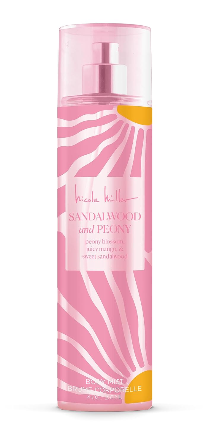 Nicole Miller Sandalwood Peony Body Mist, 8 Fl. Oz. : Beauty & Personal Care