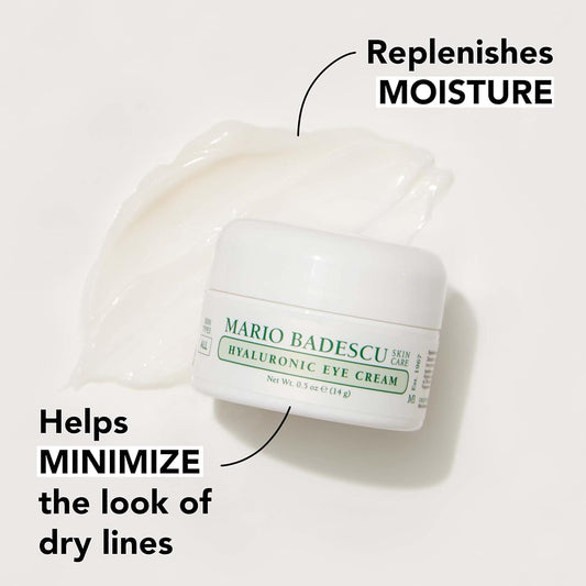 Mario Badescu Eye Cream For Dark Circles And Puffiness – Hyaluronic, Caffeine Or Glycolic – Hydrating, Firming And Anti Aging Overnight Under Eye Care Treatment For Fine Lines And Wrinkles