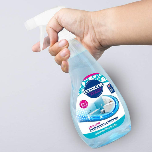 Ecozone Allround Bathroom Cleaner Spray, Removes Limescale, Ylang Ylang Fragrance, 500Ml, 1 Count (Pack Of 3)