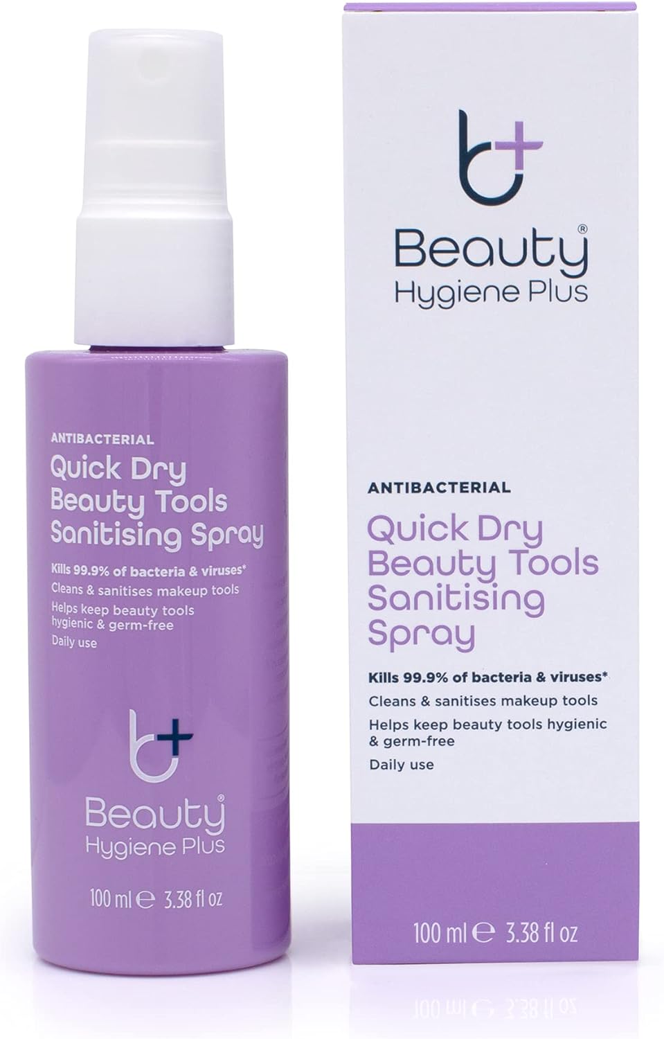 Beauty Hygiene Plus Makeup Tools Sanitising Spray Quick Dry Antibacterial Antiviral 100ml : Amazon.co.uk: Grocery