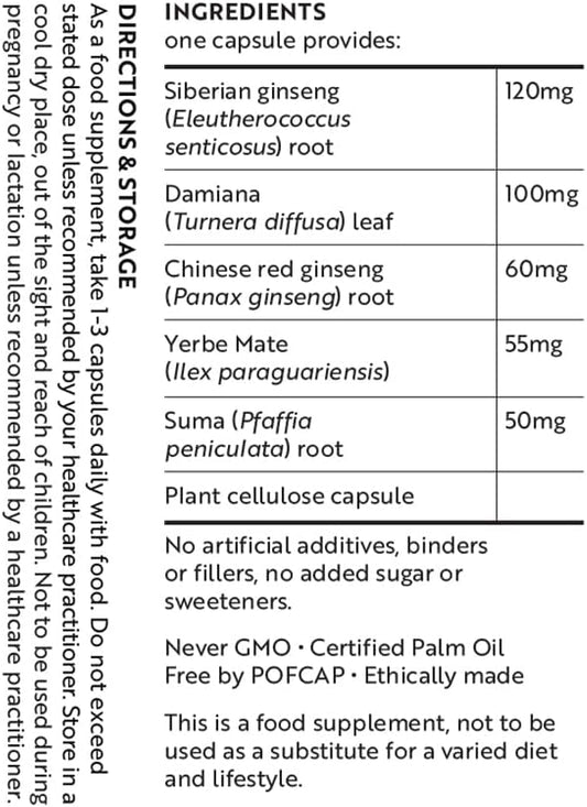 Viridian - High Potency Adaptogen Complex - 90 Caps | With 5 Natural Adaptogens | Supports Mental & Physical Energy | Increase Concentration & Focus | Nutritionist Formulated