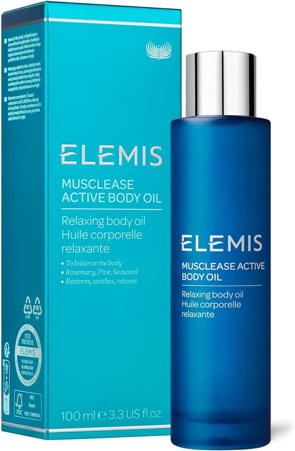 Elemis Body Oil – Fast Absorbing & Deeply Penetrates, Moisturizing Body Oil, Lightweight Relaxing Skin Oil, Body Oil For Dry Skin, Soothe Muscles, Stimulate Body, Calm The Mind