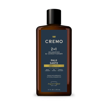 Cremo Palo Santo (Reserve Collection) Barber Grade 2-N-1 Shampoo & Conditioner, 16 Oz (Packaging May Vary)