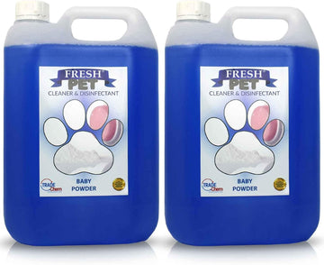 FRESH PET URINE SMELL ODOUR REMOVER 2 x 5L - TRADE Chem (BABY POWDER)?TCFP2X5BP