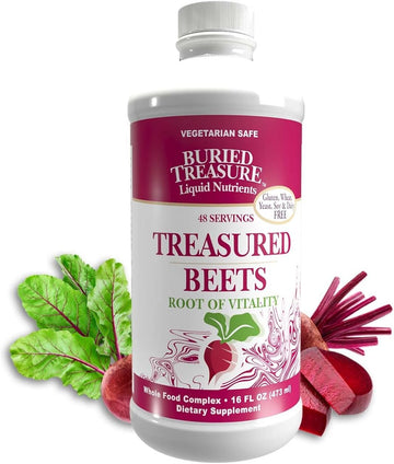Buried Treasure ,Treasured Beets, 16Oz 48 Servings, Nitric Oxide Supporting Superfood Supplement