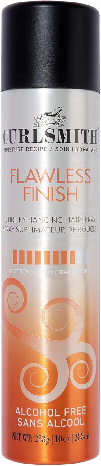Curlsmith - Flawless Finish Hairspray, Firm Hold Without Dryness, Alcohol Free, For Curly, Wavy And Coily Hair (283Ml/10 Oz)