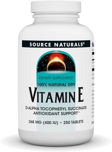 Source Naturals Vitamin E, 400 Iu Fat-Soluble Antioxidant - 250 Tablets