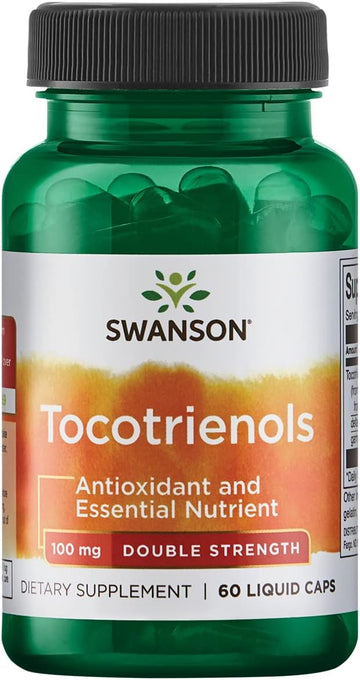 Swanson Double Strength Tocotrienols - Antioxidant - (60 Liq Capsules, 100mg Each)