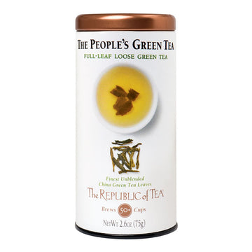 The Republic Of Tea The Peoples Green Full-Leaf Tea, 2.6 Ounces / 50 Cups