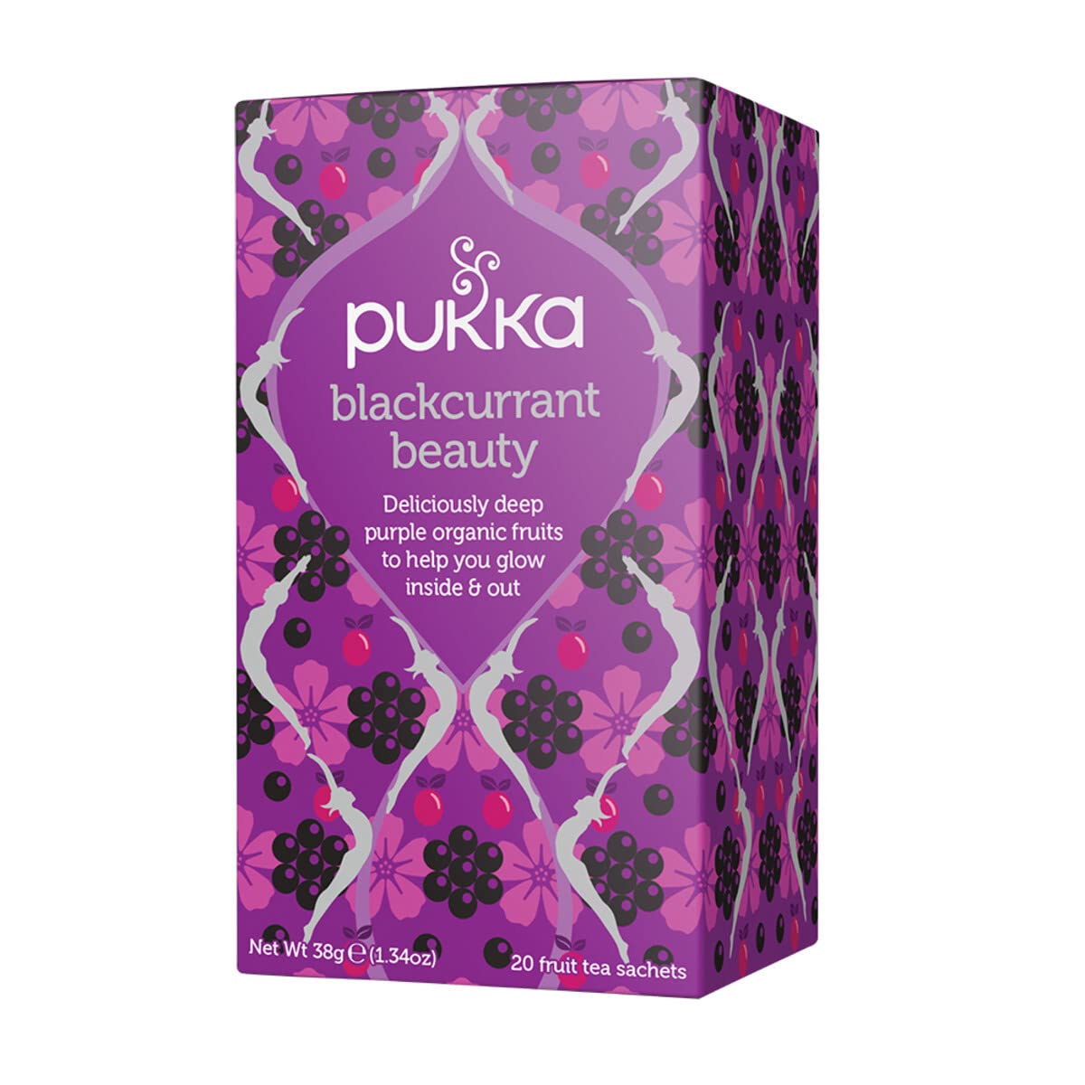 Pukka Blackcurrant Beauty Fruit Tea 20 Sachets : Grocery & Gourmet Food