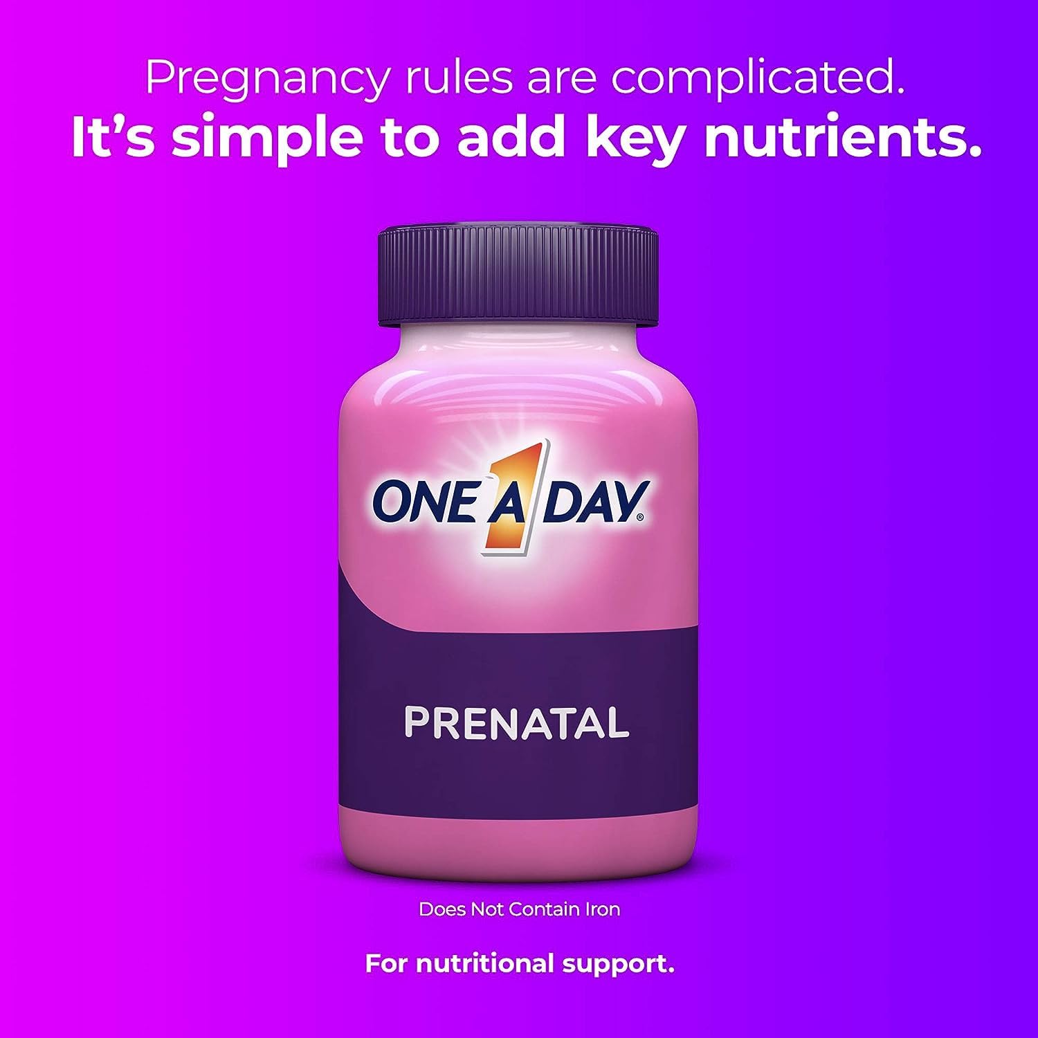 One A Day Women’S Prenatal Multivitamin Gummies Including Vitamin A, C, D, B6, B12, Folic Acid & More, 120 Count, Supplement For Before And During Pregnancy