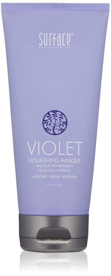 Surface Hair Violet Nourishing Masque, Moisturize, Repair And Brighten Blonde And Gray Hair, 6 Fl. Oz