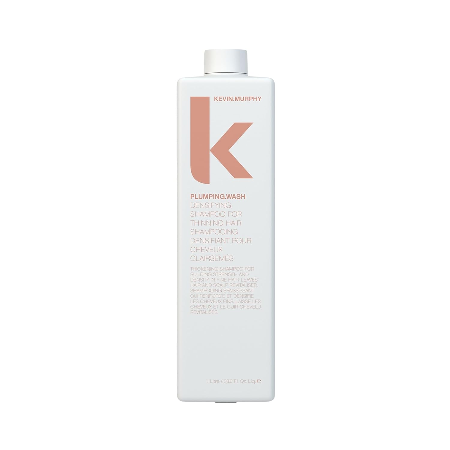Kevin.Murphy Plumping.Wash - Densifying Shampoo For Thinning Hair - For Fine & Aging Hair - Nourishing Hair Care Shampoo - Thickening Effects - 250 Ml / 8.4 Fl Oz