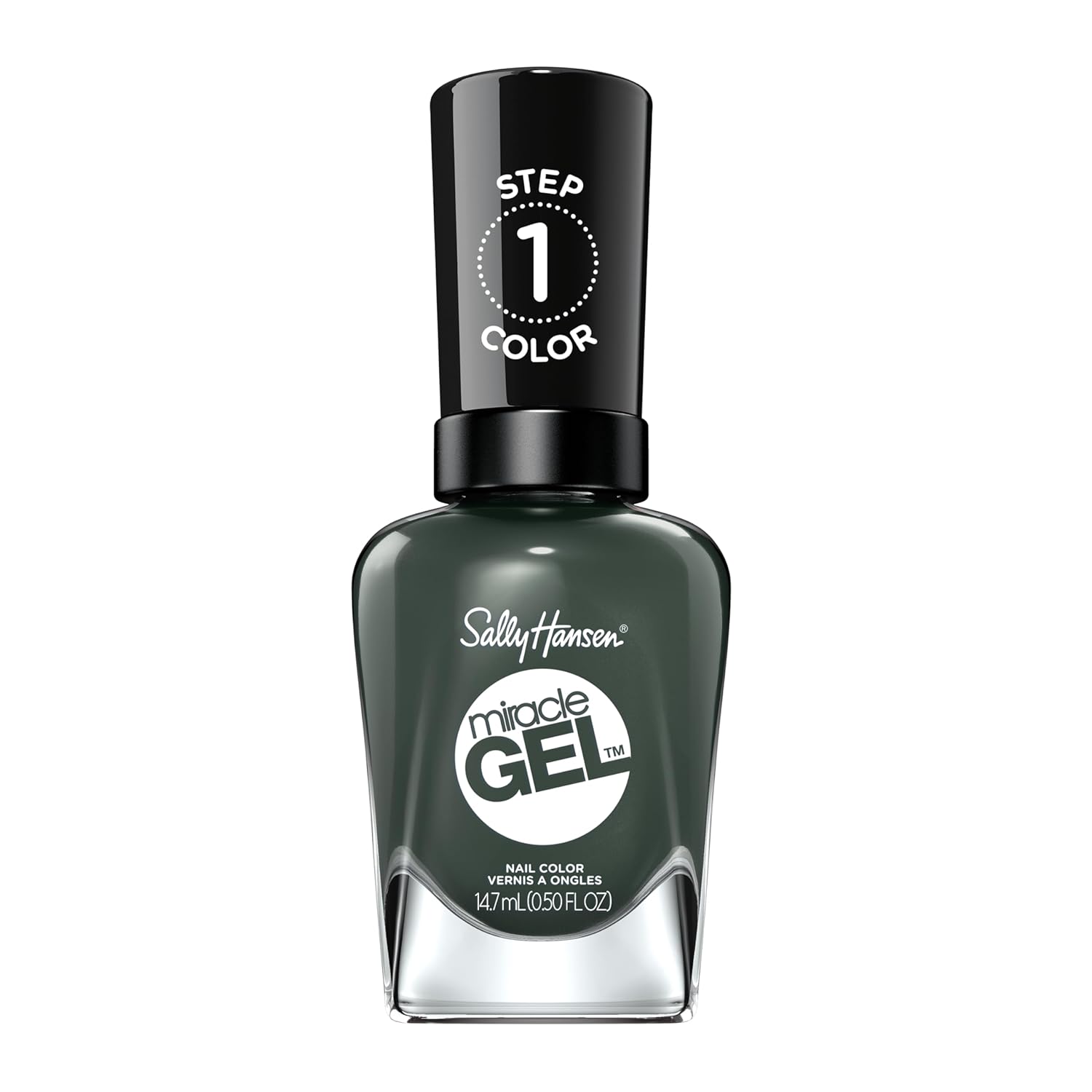 Sally Hansen Miracle Gel™, Leaf Me Be, Long Lasting, Gel-Like Formula, No Uv Lamp Needed, Green Nail Polish