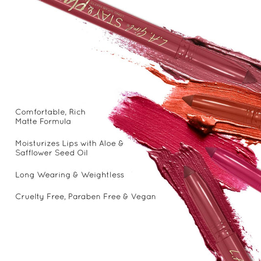 L.A. Girl Stay And Play Lip Crayon, Truly Yours Glc730