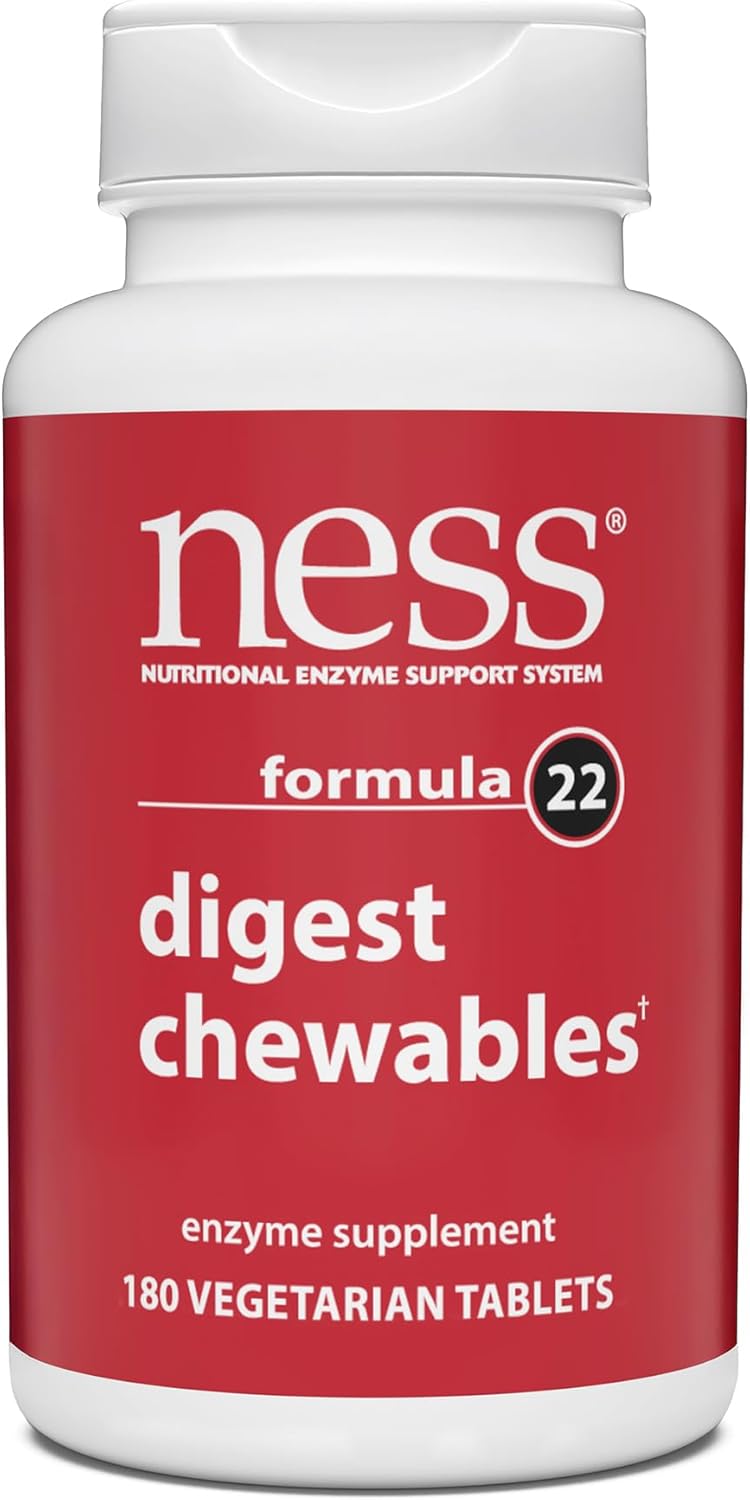 Ness Enzymes Digest Chewables 180 Tabs : Health & Household