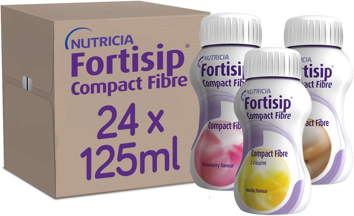 Fortisip Compact Fibred Mixed Case: 2 Mocha, 2 Strawb, 2 Van (All Clusters Of 4)