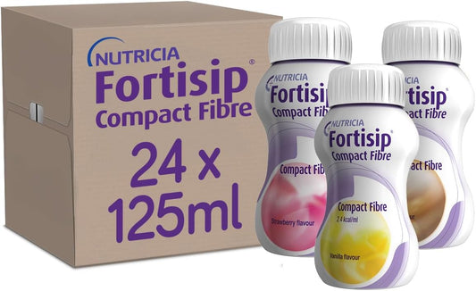 Fortisip Compact Fibred Mixed Case: 2 Mocha, 2 Strawb, 2 Van (All Clusters Of 4)