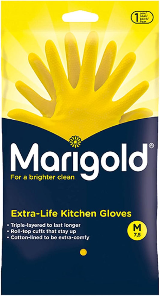 Marigold Extra Life Kitchen Glove, M (Pack Of 3)