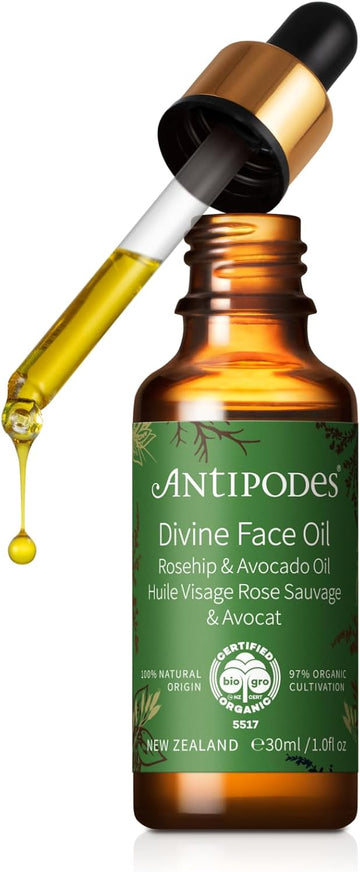 Divine Face Oil Rosehip Oil & Avocado Oil – Anti-Aging Face Oil To Address Appearance Of Fine Lines & Wrinkles - 30Ml