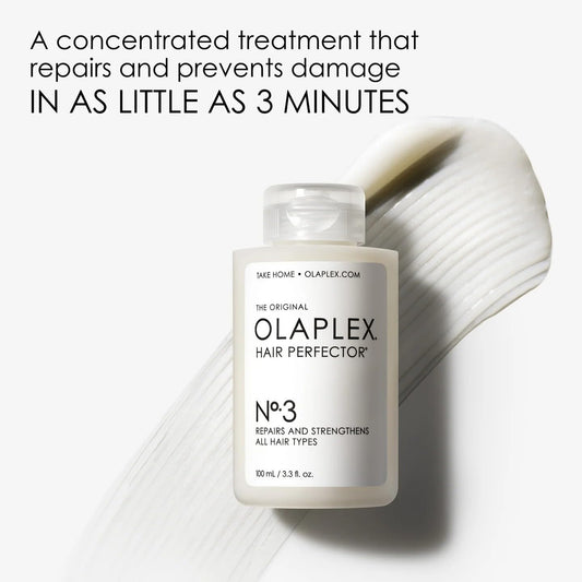 Olaplex No. 3 Hair Perfector Repairing Hair Treatment, Concentrated Hair Mask For Dry Damaged Hair, Repairs & Strengthens All Hair Types, 3.3 Fl Oz