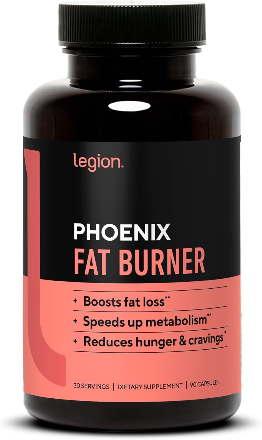 Legion Phoenix Thermogenic Fat Burners & Weightloss Pills - 30 Serving, 90 Capsules (Caffeine)