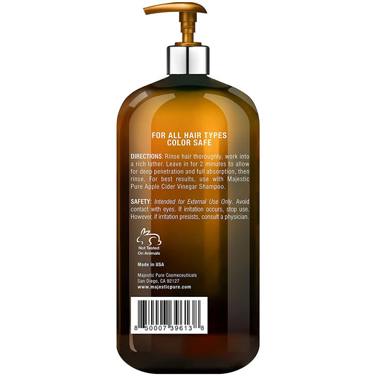 MAJESTIC PURE Avocado Coconut Conditioner - Vitamin Enriched Gentle Hair Conditioner Formula Nourishes Dry & Damaged Hair - for Daily Use, Sulfate Free, for All Hair Types- 16 fl. oz