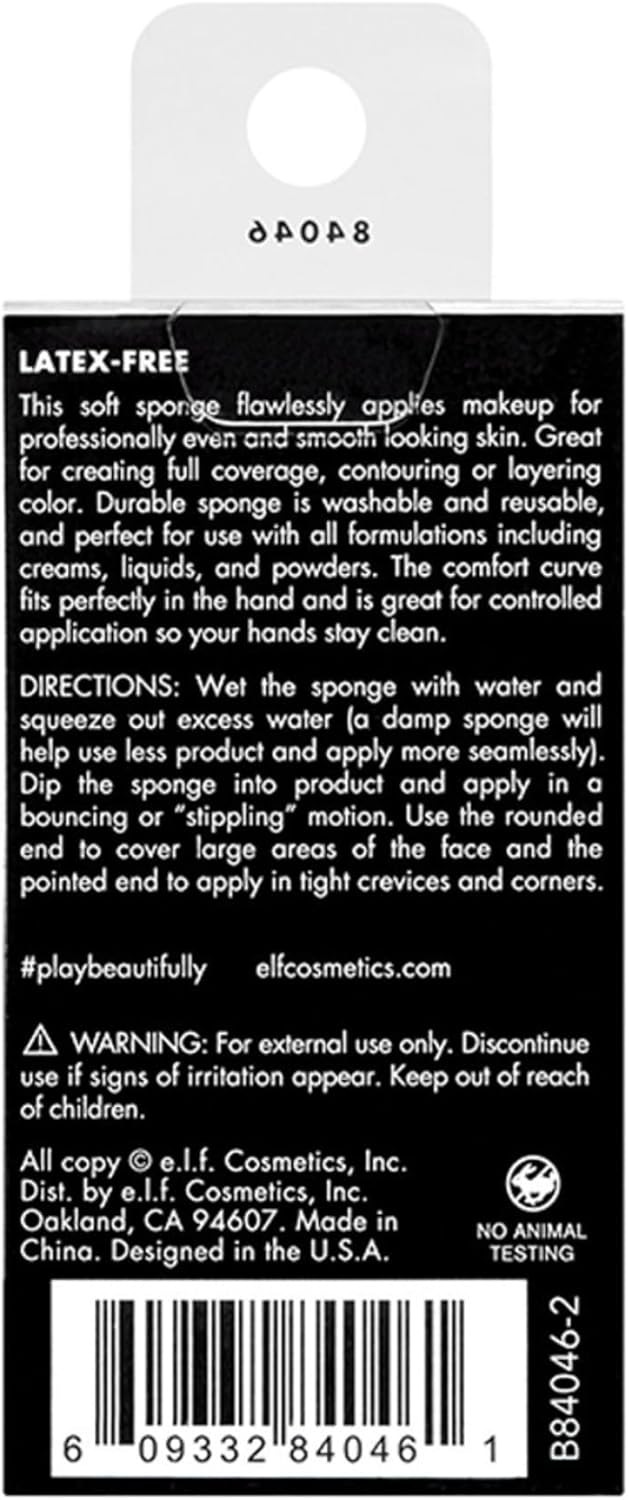 E.L.F. Cosmetics Blending Sponge Baby Pink : Amazon.co.uk: Home & Kitchen