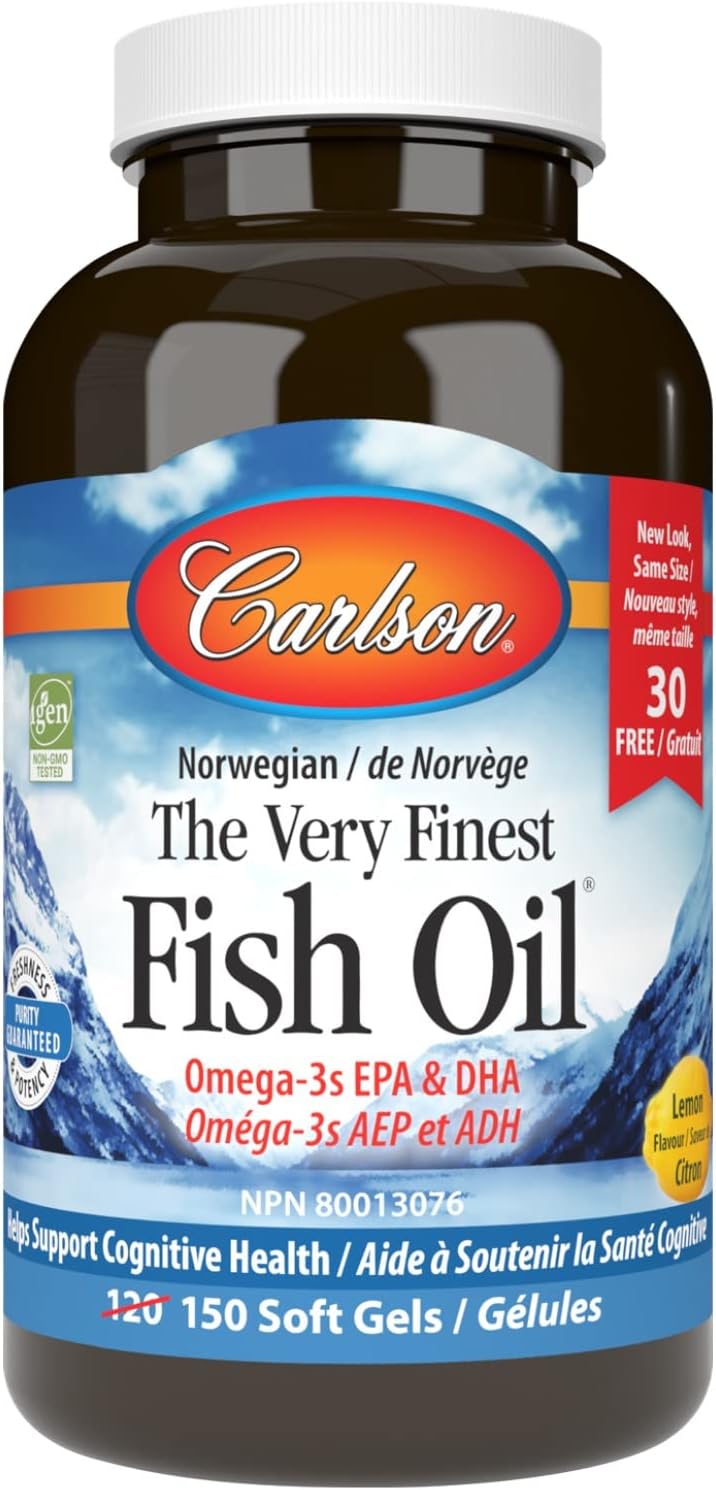 Carlson - The Very Finest Fish Oil, 700 mg Omega-3s, Norwegian, Sustai